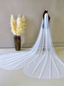 Bridal Wings Veil 2pcs Wedding Veil Removable Sleeve Bride Shoulders Wedding Cover Shawl Bride Accessories Women's Shrugs - Multicolor - View 10