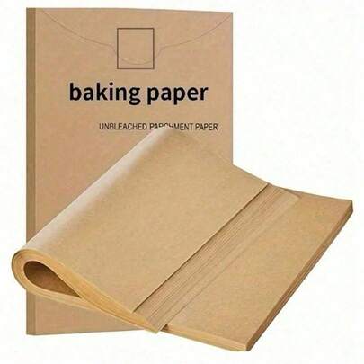 100PCS/50pcs Unbleached Parchment Paper, Non-Stick Baking Sheets For Oven, Air Fryer, Grilling & Baking