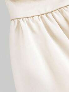 Women's Elegant Halter Neck Dress, High-End Exclusive Prom Party Birthday Banquet Short Cocktail Dress - 米色 - 查看 6