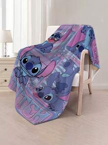 Disney 卡通人物印花法兰绒毯 - 柔软舒适，适合户外、旅行、露营、沙发、床上用品 - 现代可爱卡通简约印花，四季皆宜的舒适床上用品，用途广泛 - 多色 - 查看 5