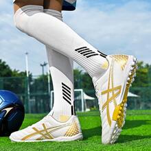 Men's Football/Soccer Shoes, Artificial Turf Football/Soccer Shoes, Outdoor Football/Soccer Shoes, Artificial Turf Football/Soccer Shoes - White - View 2