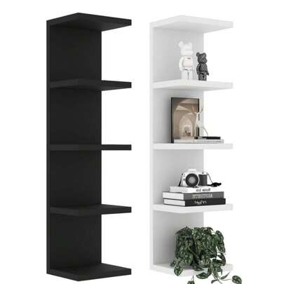 3/5-Tier Wall Shelf - Multi-Functional Display Organizer For Anime Figures, Plants, Makeup & Books – Space-Saving Floating Shelf For Home & Office