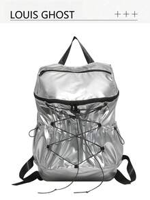 Functional Style Backpack | Interpret The Aesthetics Of Travel In All Scenarios Cross Straps - A Set Of Equipment To Unlock The Absolute Visual Sovereignty Of Daily Commuting And Short Trips The Front Cross-Strap Design Collides With The Black Wide Shoulder Strap To Create A Vintage Layering. Top Handle Adjustable Wide And Thick Shoulder Strap To A Comfortable Double Shoulder - Multicolor - View 14