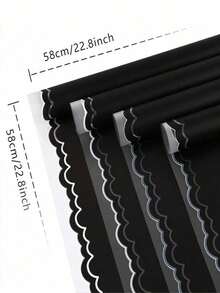 40pcs Floral Wrapping Paper - Waterproof Bouquet Packaging Paper For Valentine's Day, Suitable For DIY Crafts, Floral Supplies Packaging, Applicable For Wedding, Birthday Gifts, Gift Wrapping, Bouquet Packaging, DIY Flower Arranging, Mother's Day, Birthday, Wedding, Graduation Ceremony And Anniversary. - Black - View 4
