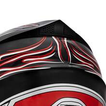 Casco de motocicleta para niños, incluye gafas, guantes, mascarilla y estampado de llamas rojas. - Rojo - Ver 6