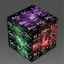 3x3 Starry Sky Chemical Elements Cube Puzzle, Intermediate Difficulty, High-Definition Printing, Durable - Multicolor - View 10