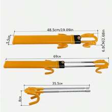 Adjustable Length Car Steering Wheel Lock, Dual Hook Design Suitable For Sedan, SUV, Pickup, Truck - A - View 7