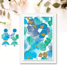 Floral Pattern Clay Transfer Paper For Polymer Bohemian Leaves Clay Transfer Retro Water Transfer Sheets Jewelry Making Earrings DIY Polymer Enamel Pottery Enamel Tools Art - 1Pc - View 16