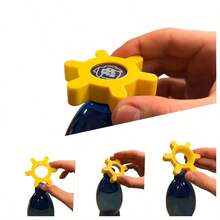 4件套通用厨房工具，便捷汽水/啤酒瓶起子，必备家庭酒吧配件及礼品旋盖起子 - 彩色 - 查看 7