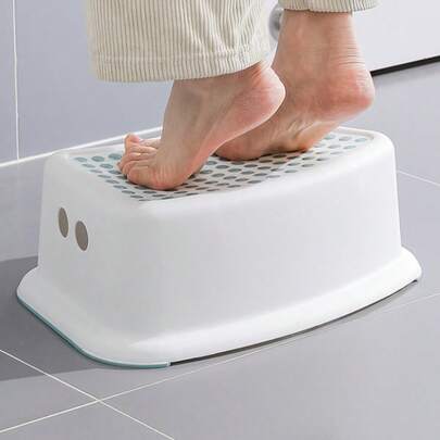 4 couleurs Tabouret de pied en plastique antidérapant / Tabouret de toilette surélevé de salle de bain / Marchepied d'aide pour toilettes accroupies / Tabouret surélevé pour la maison / Repose-pieds de salle de bain