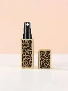 Leopard Print Square Perfume Refill Bottle, Portable Refillable Perfume Spray Bottle With Leopard And Floral Pattern, Mini Travel Spray Bottle. Portable Travel Refillable Perfume Bottle, Square Decanting Bottle, Spray Bottle. Reusable. Liquid Separation Bottle - Multicolor - View 11