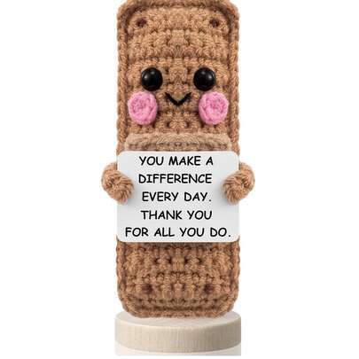 1PCArrowbash Nurse Gifts Pharmacist Pharmacy Crochet Pill Bottle Syringe Bandage Doll Nursing Appreciation Gift Thank You Inspirational Card For Women CRNA CNA...
