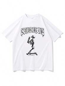 Fashion Suicideboyss G59 Shirt Suicideboy Tour Shirt Suicideboyss Merch American Hip-Hop Round Neck Casual T-Shirt Harajuku (2) Tops For Women - White - View 1