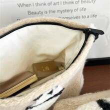 Large Capacity Cute Panda Cosmetic Bag, Toiletry Organizer Pouch, Inner Lining Bag, Pillow Bag - Multicolor - View 6