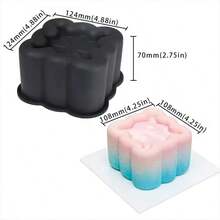 Molde de silicona para tartas Mousse en forma de flor, corazón y estrella para hornear, hacer pudín, chocolate y postres para bodas y fiestas - Ver 6