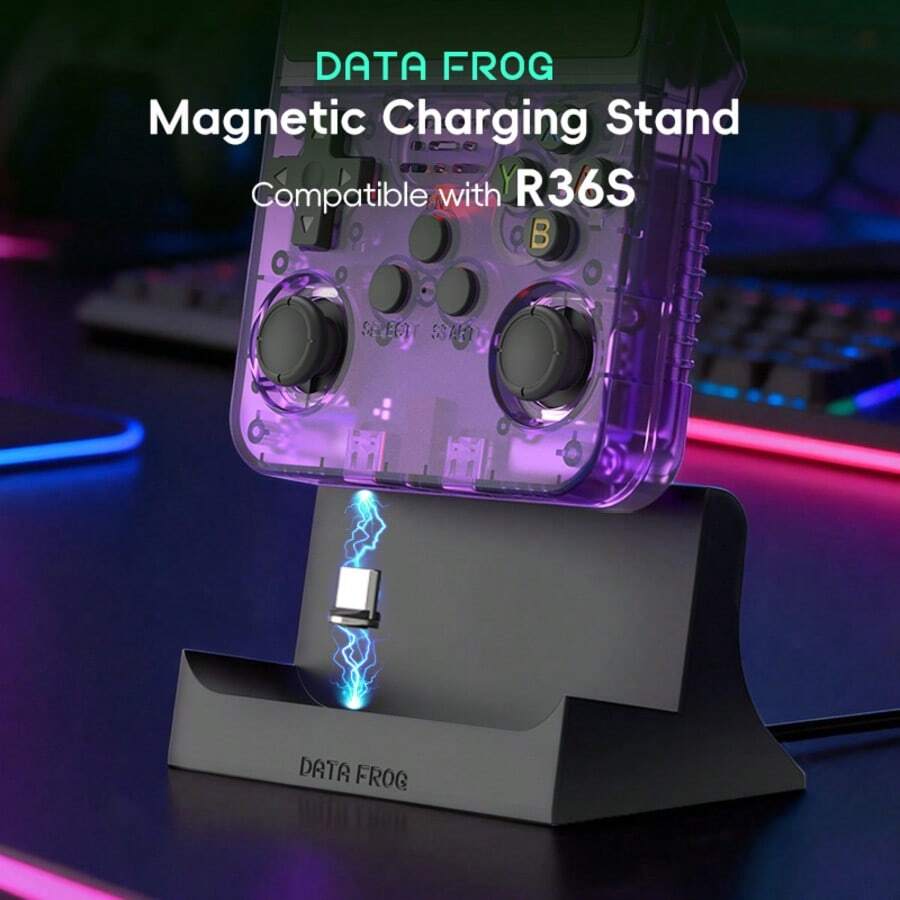 Data Frog R36S Magnetic Charging Stand, Type-C Dock Station With Magnetic Cable, R36S Desktop Charger Base - View 1