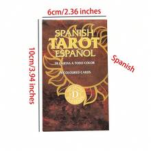 西班牙塔罗牌游戏，休闲娱乐，家庭聚会，节日卡牌游戏，派对游戏，西班牙语卡牌游戏 - 咖啡棕 - 查看 3