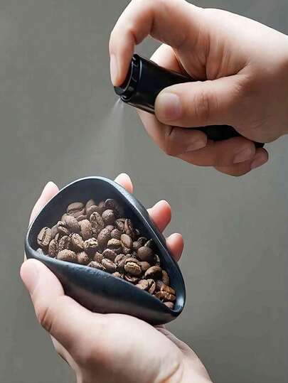 Kaffee-Bohnen-Zutaten-Tasse Sprühflasche Set, Kaffee- oder Tee-Keramik-Zutaten-Messbecher Set, Espresso-Kaffee-Zubehör, Espresso-Kaffee-Verteilungswerkzeug mit 6 Nadeln