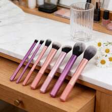 8pcs Professional Makeup Brush Set, High Quality 8-Piece Set Including Powder Brush, Blush Brush, Contour Brush, Eyeshadow Brush, Highlighter Brush, Makeup Brushes Tools For Flawless Makeup Application - Multicolor - View 2