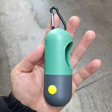 狗狗便便袋分配器 - 设计优雅，一键取用，适合散步、公园、居家清洁 - 送给狗主人的理想礼物（兼容标准便便袋），公园必备，轻便耐用的PP塑料材质，造型趣味十足 - 彩色 - 查看 4