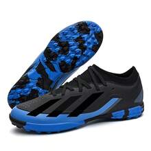 Men's Football Shoes, Boys & Girls' Football Shoes, Suitable For Sports, Outdoor Football Shoes, Lightweight Unisex Training Football Shoes - Black - View 2