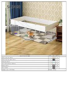 Interlocking Metal Wire Mesh Pet Playpen, DIY Dog Safety Exercise Fence, Suitable For Puppies, Small Dogs And Small Pets - Multicolor - View 15