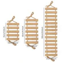 1个悬挂式剑麻猫爬梯，50厘米/100厘米长，天然松木材质，坚固耐用，可作猫墙抓梯，最大承重12公斤（26磅），适合玩耍、攀爬和抓挠。 - 杏色 - 查看 4