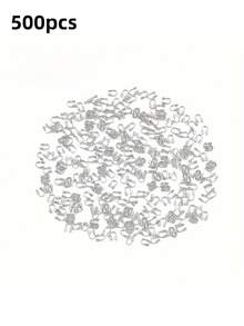 100/200/500pcs U-Shaped Brass Metal Wire Protective Rings With 1mm Hole, For Jewelry Making Earrings Bracelets Necklaces DIY Craft Accessories - Multicolor - View 15