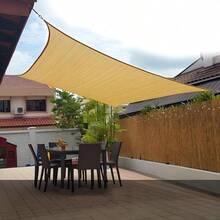 High-Quality Outdoor Shade Fabric With Reinforced Eyelets For Easy Installation; Durable Sun Netting Suitable For Patios, Gardens, Swimming Pools, Camping, Plants, Greenhouses, Chicken Coops, Porches, And Dog Kennels. - Beige - View 4