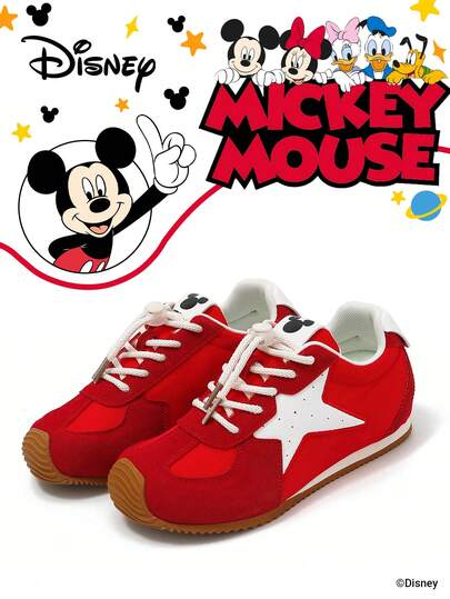 Disney Colaboración autorizada con  | Un par de zapatillas  para niños, ideales para uso diario, festivales, deportes y actividades al aire libre. Se ajustan cómodamente al pie, son antideslizantes, resistentes al desgaste y transpirables (zapatillas para niño, zapatillas de tabla para niño, zapatillas para niño, zapatillas para niña, zapatillas de tabla para niña).