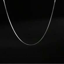 1 Chiếc dây chuyền bạc S925 dành cho nữ, dây mảnh, không gây dị ứng, thanh lịch và thời trang, dây chuyền đeo xương quai xanh, dài 40/45/50/55/60cm, dây chuyền bạc thời trang, món quà hoàn hảo cho Ngày Valentine, kỷ niệm, sinh nhật và Lễ Tạ ơn. - Bạc - Xem 40