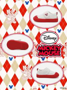 Authorized Collaboration With Mickey Mouse | A Pair Of Disney Children's Sneakers, Suitable For Daily, Festival, Sports, And Outdoor Wear. It Fits The Foot Comfortably, Is Anti-Slip, Wear-Resistant, And Breathable (Boys' Sneakers, Boys' Board Shoes, Children's Sneakers, Girls' Sneakers, Girls' Board Shoes) - Red - View 4