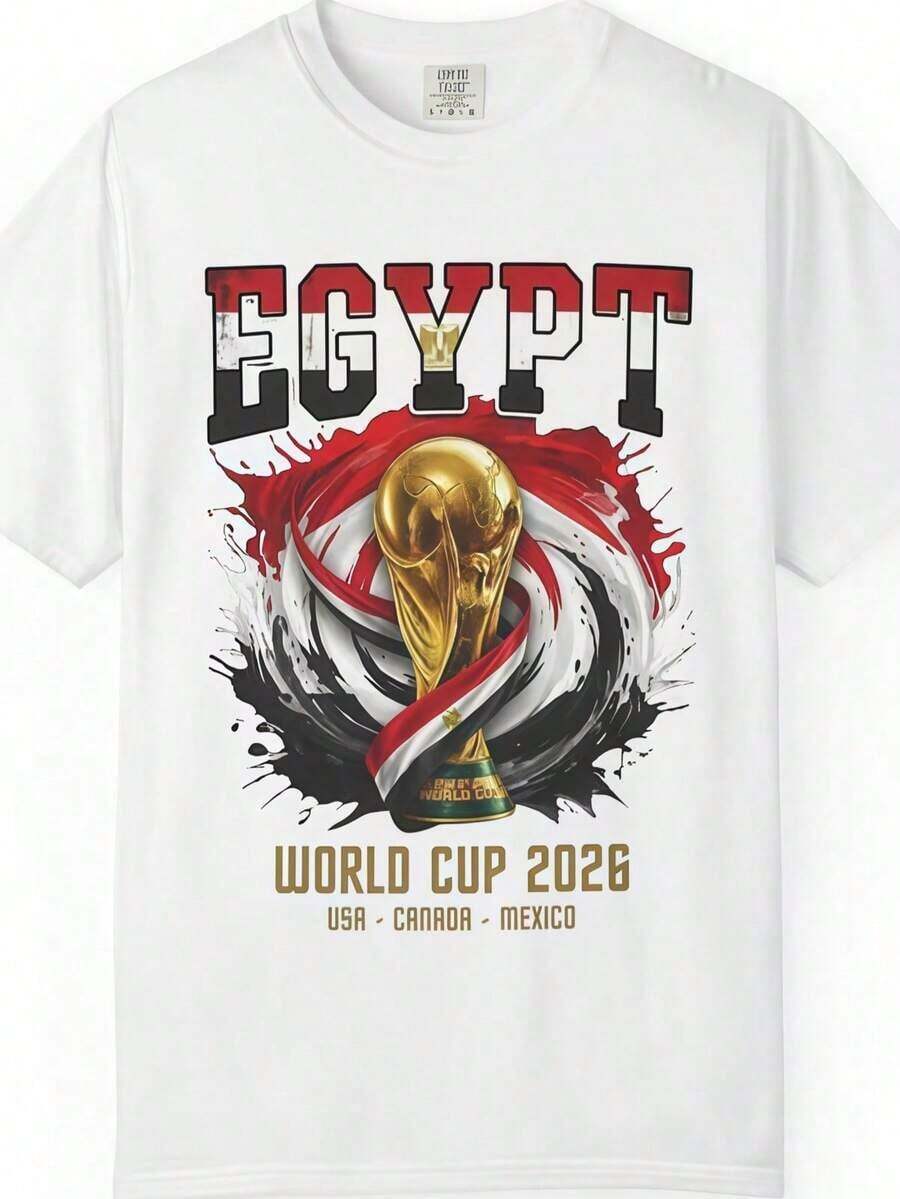 Egypt World Cup 2026 T Shirt Colors, Soccer Fan Tee, Football Shirt Unisex Gift For Couples - 白色 5 - 查看 1