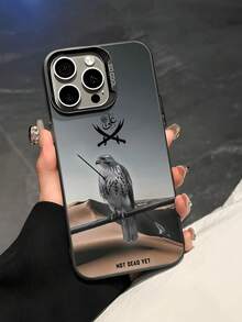 New Creative Fashion IMD Laser Phone Case Series, Elegant Calligraphy Paired With Patterns, Classic Hybrid Shockproof Anti-Slip Phone Case, Suitable For IPhone 17/17Air/17Pro/17ProMax, 16/16Plus/16ProMax, 15, 14, 13, 12, 11 Series, And Galaxy S22, S23, S24, S25 PLUS ULTRA Series, Suitable As Easter Gift, Christmas/Halloween Decoration, Birthday Gift For Couples, Girlfriends, Boyfriends, Friends Or Yourself - Black - View 4