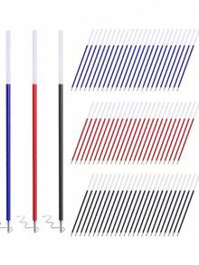 Ruột bút bi 0.7mm, có các màu đỏ, xanh dương và đen. - Nhiều màu - Xem 2