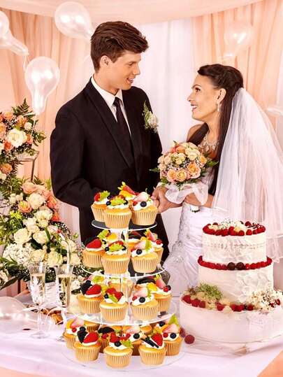 1 Set 2/3/4/5/6 Tier Multipurpose Display Stand, Acrylic Round Cake Display Rack, Multi-Layer Dessert Food Stand, Suitable For Wedding Cake, Birthday Party Cake, Cake Decoration, Fruit Display, Cupcake Stand, Cake Decor, Cake Stand, Wedding Decor, Wedding Party Supplies, Wedding Accessories, Wedding Cake Stand, Back To School Supplies