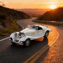 [Đồ chơi xe hơi sưu tầm] Mô hình xe Mercedes-Benz 500K bằng hợp kim mô phỏng - Mô hình xe cổ điển sưu tầm dành cho bé trai, bé gái, quà tặng. - Nhiều màu - Xem 3