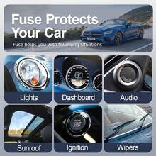 CKGO 10pcs ATOF Series 30A Standard Blade Fuses, 30A Automotive Fuses Suitable For Cars & Trucks - Medium - View 2