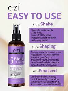 C-ZI防脱发喷雾，100毫升/3.38液盎司，维护头皮健康，滋养秀发，增强秀发光泽 - 100ml - 查看 8