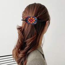 Mandala Pattern Diamond Painting Handmade Art Hair Accessory Retro U-Shaped Hair Stick Updo Ornament - Sets - View 7