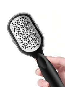 1pc Stainless Steel Foot Scraper, 1pc Ergonomic Handle Foot Scraper, Splash-Proof Foot Care Tool For Heels And Feet. Stainless Steel Callus Remover Professional Pedicure Tool, Foot Scraper With Callus Collection Device, Essential For Home SPA To Repair Cracked Heels Metal Foot Scraper - Pedicure Tool - View 5