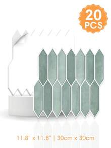 1/10/20PCS PVC Matte Peel And Stick Wall Sticker, Decorative Wall Sticker, Waterproof Tile Wall Sticker, Self-Adhesive, For Bathrooms, Living Rooms, RVs, Short-Term Rentals, Etc., Interior Wall Decoration - A - View 21