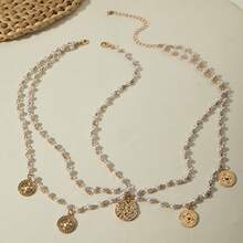 INS New Hair Accessories Pearl Chain Headband Exotic Style Inlaid Chain Forehead Ornament Hair Accessory Women - 29298-hc-G-1-EP - 查看 3