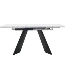 Dining Set (5 Pieces), Extendable Table And Chairs For 4 People, 160 * 80 * 75 Cm Table With 4 Chairs, Grey Velvet Chairs, White Table With Flat Legs - Grey - View 8