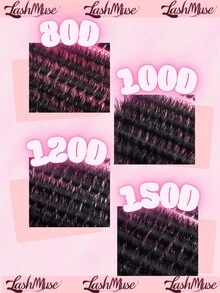 1164PCS/582PCS DD Curl Lashes Extension Kit, Lower Lashes+80D+100D+120D+150D, 0.31–0.63inch DIY Personal False Eyelashes, Lash Clusters, Russian Volume Lashes, Dramatic Messy Mink Lashes For Dramatic, Daily Makeup, Cosplay, Full Makeup And Daily Wear, Portable For Daily Use Or Outdoor, Lash Clusters, Eyelash Clusters, Individual Eyelashes, Fake Lashes, With Lash Glue, Tweezers & Brush, Perfect For Valentine's Day, Mardi Gras, Festive Glam Beauty - 粉色 - 查看 4