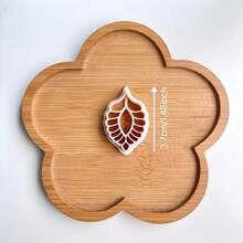 Woven Line Series Soft Clay Jewelry Mold, Bohemian Style Earring Mold, Valentine's Day Spring Polymer Clay Knife, Creative Valentine's Day Jewelry DIY Handmade Earrings 3D Embossing Cutting Tool - Apricot - View 7