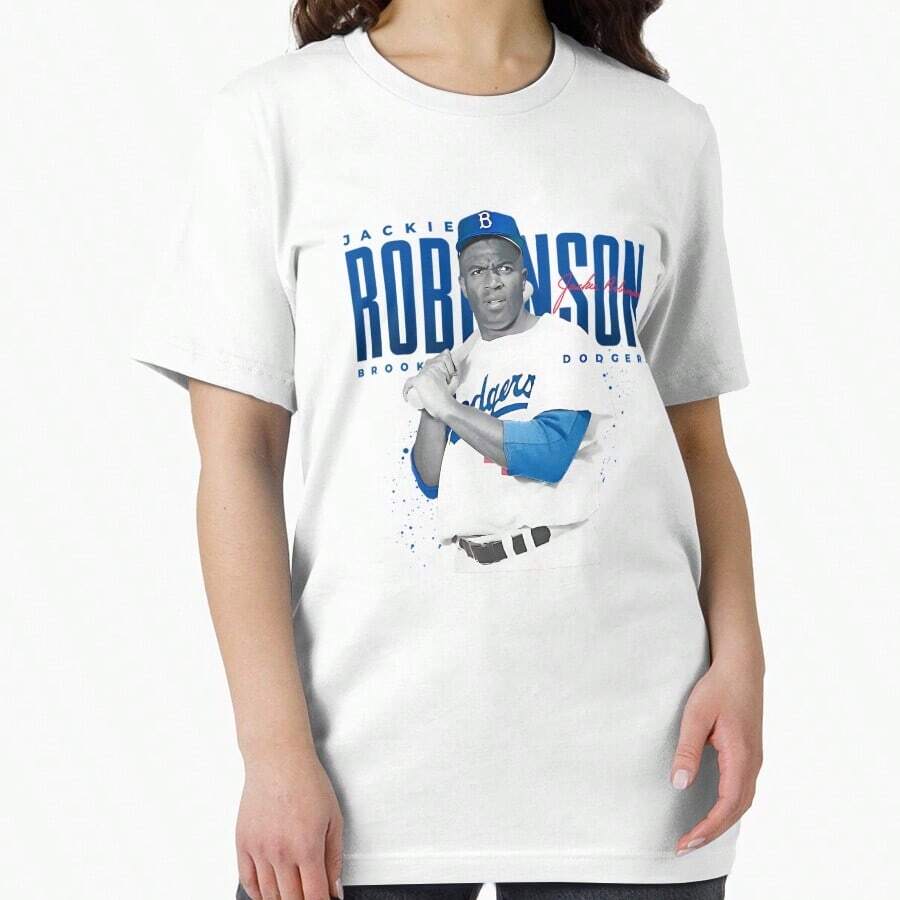 Jackie Robinson Essential T-Shirt - White - View 1