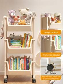 Xe đẩy đựng đồ 3/4/5 tầng có bánh xe – Kệ đựng đồ nhiều tầng, xe đẩy đựng đồ phòng tắm, dễ di chuyển, thiết kế tháo rời, tiết kiệm không gian, trang bị bánh xe xoay 360°. Thích hợp cho nhà bếp, phòng tắm và phòng khách. - Nhiều thông số kỹ thuật - Xem 3