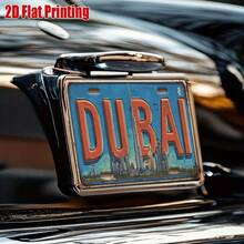 2D Flat Design, [2D Flat] A 2D Flat Print, 1 Piece, Vintage Metal Sign, For Decorative Purposes Only, Outdoor Wall Art (11. 8 Inches * 5. 9inch), "Dubai" Aluminum Sign, Vintage City Wall Art, Suitable For Cafes, Garages, Game Rooms, A Perfect Gift For Travel And Modern Cityscape Enthusiasts, 2D Flat - Style 1 - View 9
