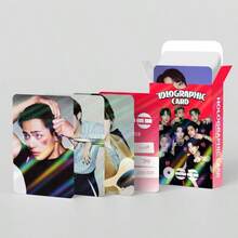124张激光全息贴纸卡，ARIRANG专辑小卡，LOMO卡，双面卡，照片卡/书签，LOMO卡贴纸套装，ARMY粉丝必备收藏品 - 彩色 - 查看 5